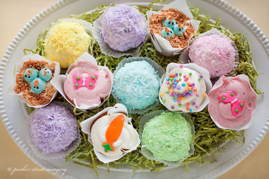 spring cupcakes from The Black Forest Cafe