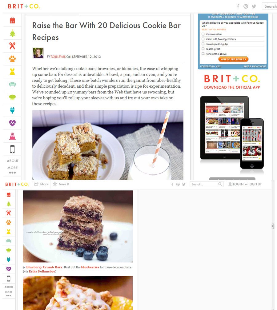 Recipe Featured on Brit + Co
