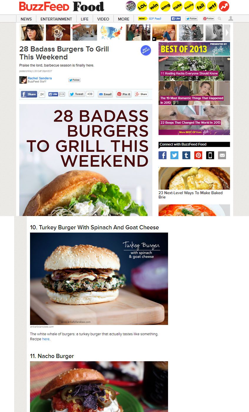 Buzzfeed: 28 badass burgers to grill this weekend