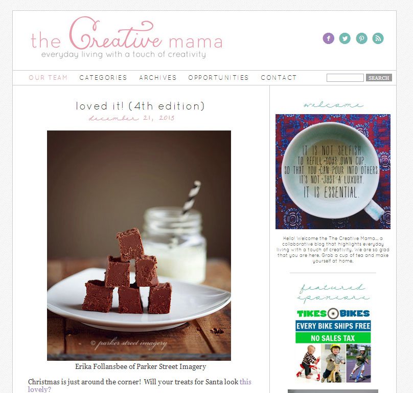 featured on The Creative Mama
