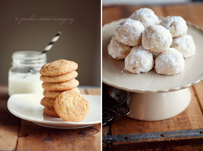 snickerdoodles and russian tea cakes