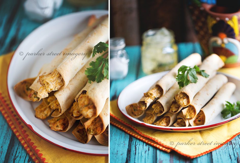 Baked Chicken & Cheese Taquitos Recipe