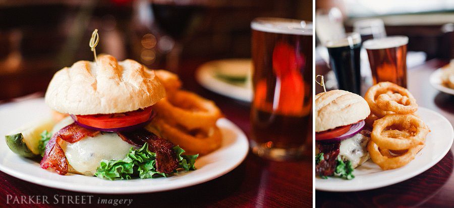 photo of Firefly cheeseburger |Firefly American Bistro | Manchester NH Restaurant Food Photography