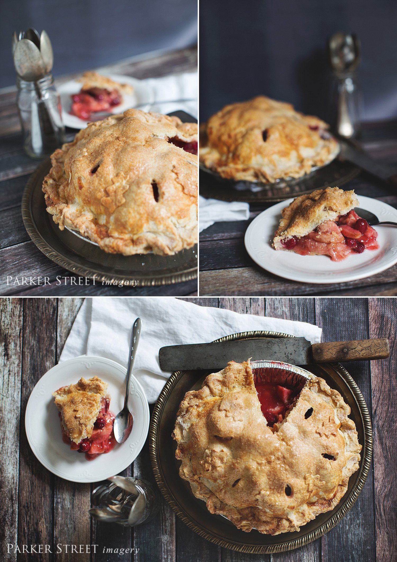 Black Forest Cafe's Apple Cranberry Pie | Amherst NH | NH Food Photographer
