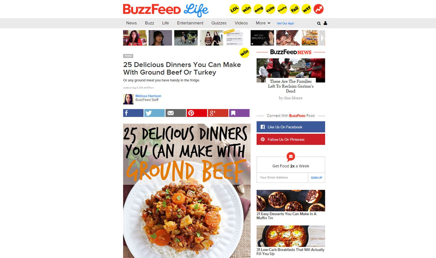 Turkey Burger recipe featured on BuzzFeed