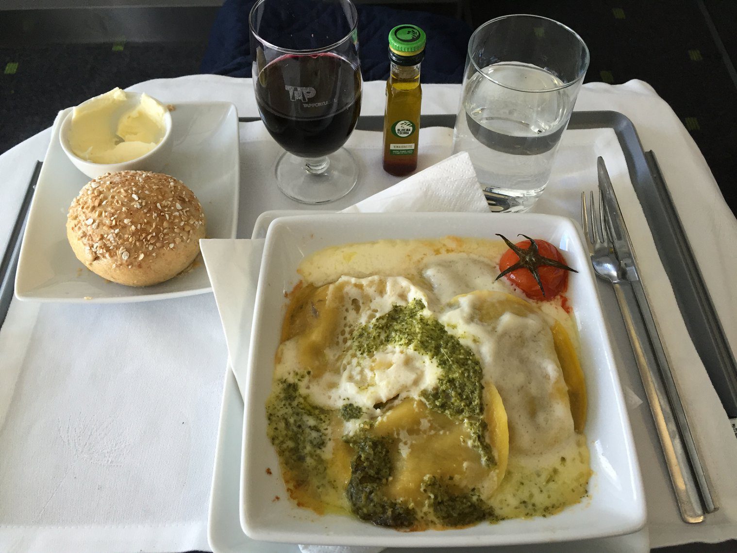 TAP Portugal Business class entree course