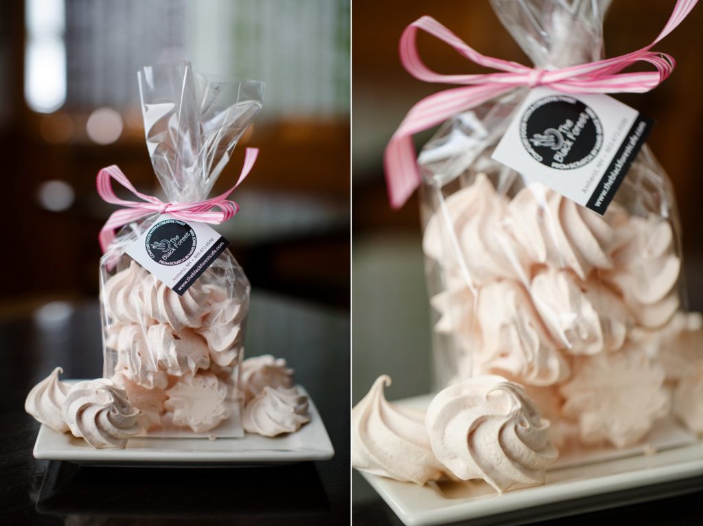 Pink Meringues for Valentine's Day from The Black Forest Cafe NH | Professional Food Photography