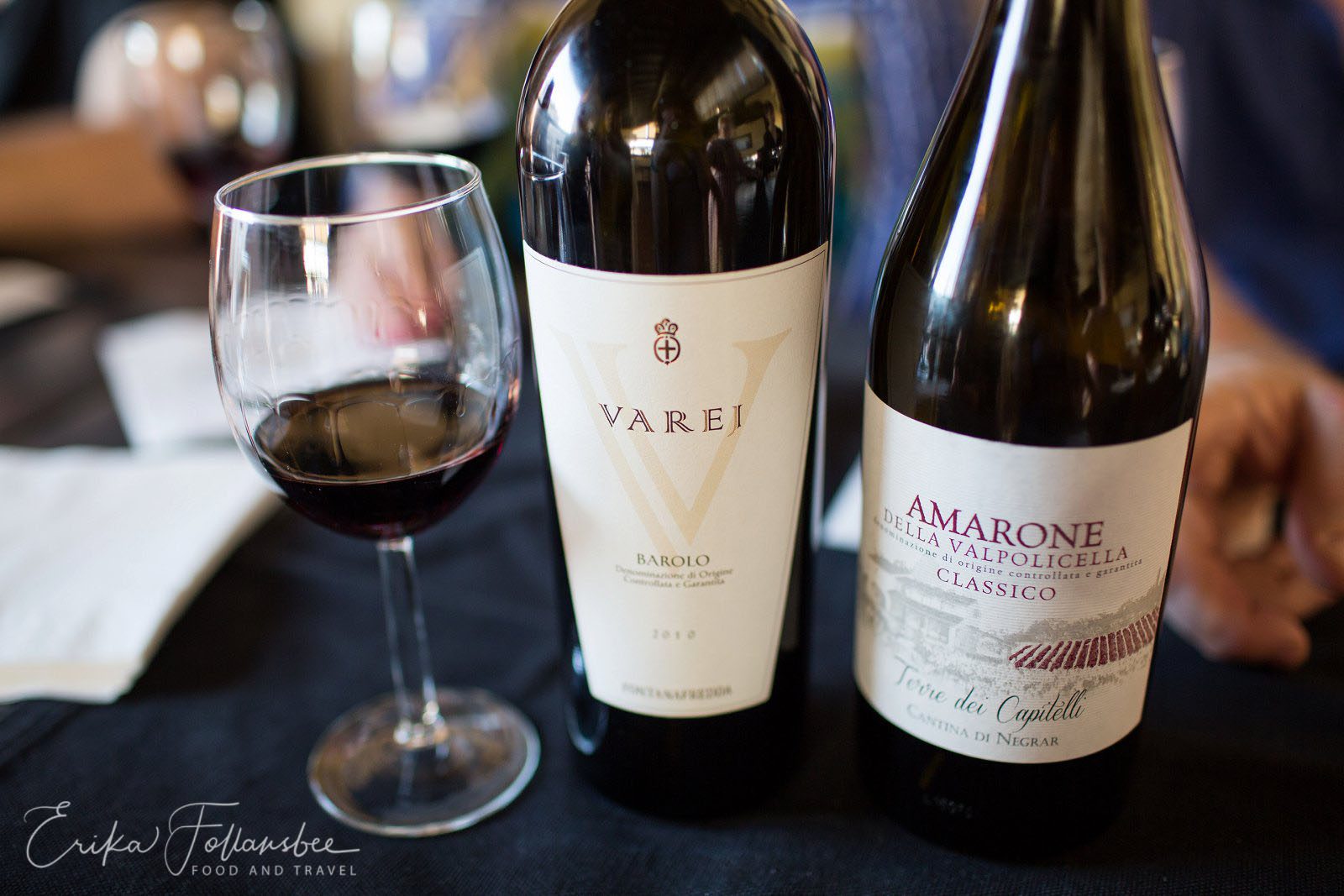 Barone and Amarone red wine in Rome