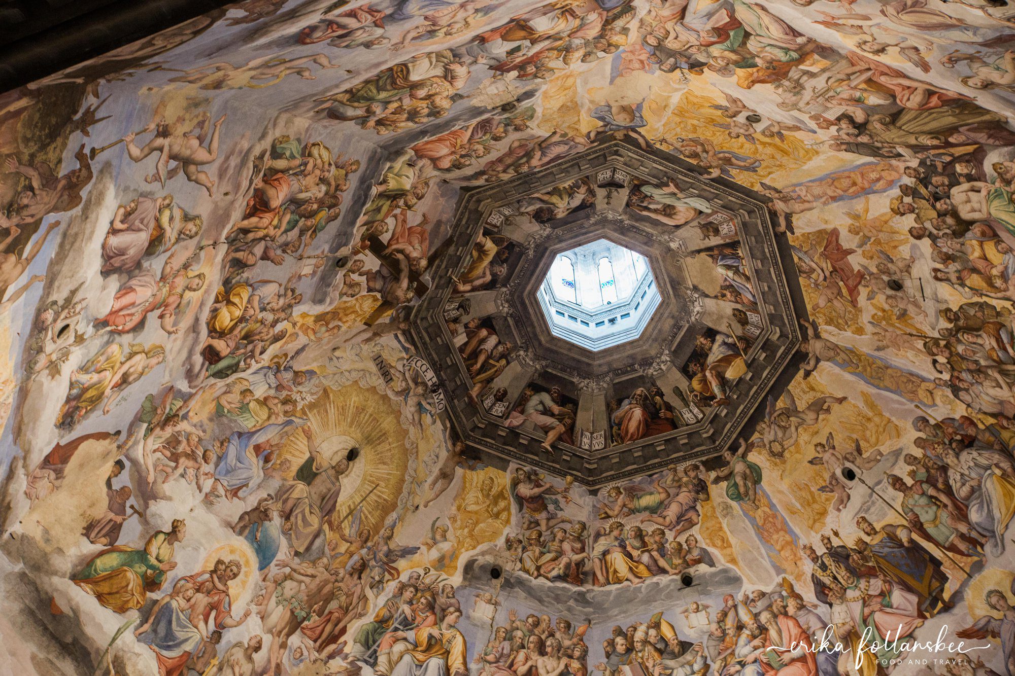 Florence Duomo frescoes by Vasari and Zuccari. 