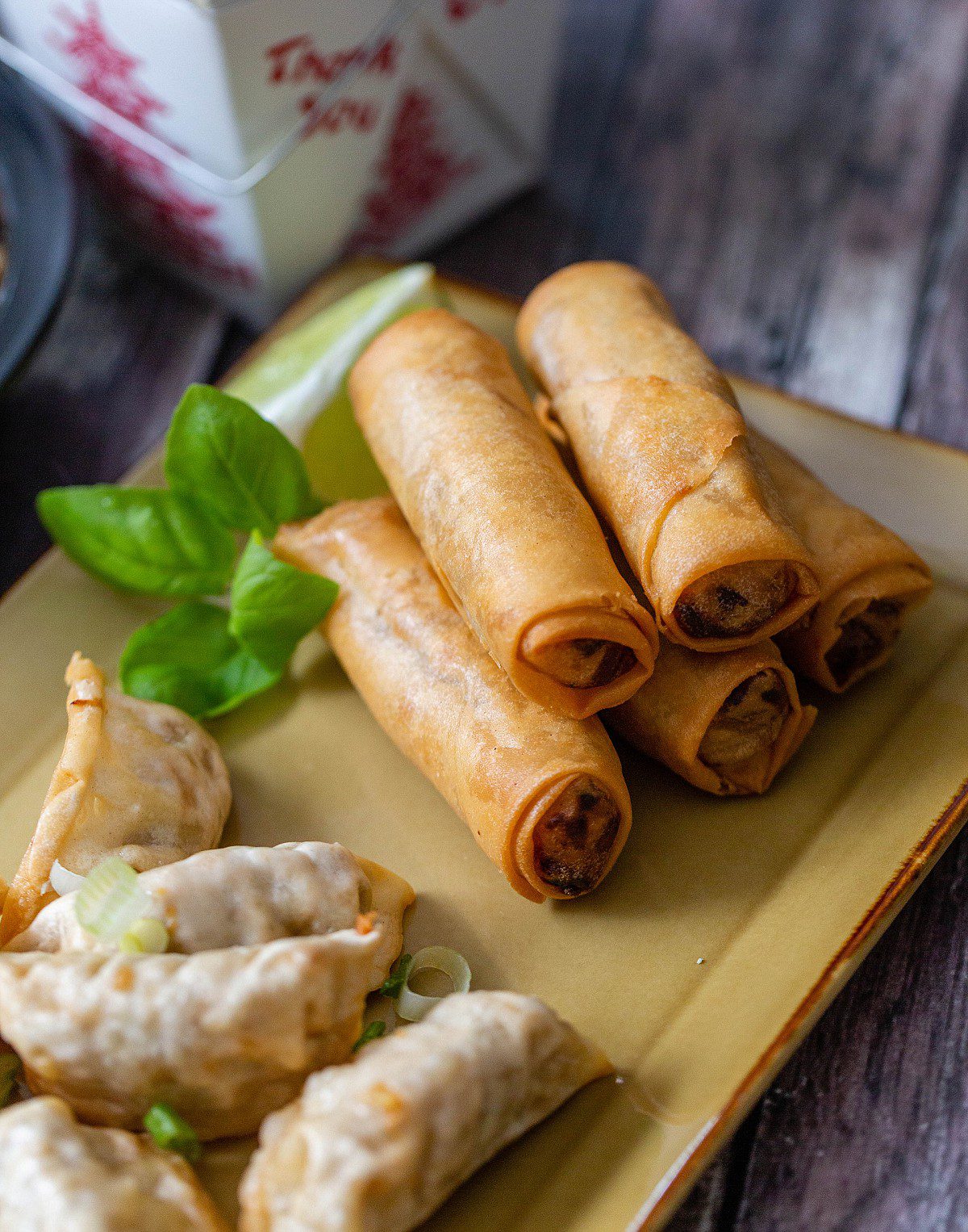 Ubon Thai 2 Go | Goffstown NH Restaurant Food Photography | Spring Rolls Dumplings