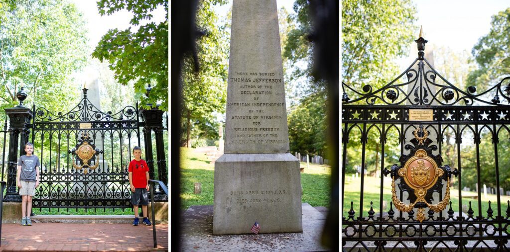 Thomas Jefferson's grave at Monticello | Charlottesville VA