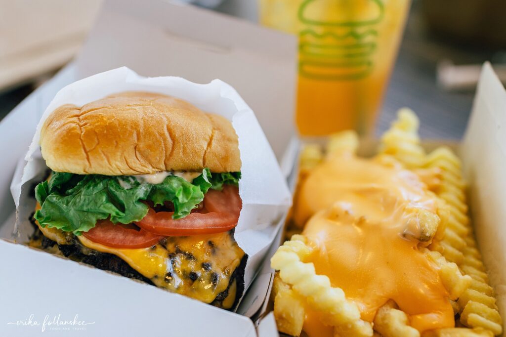 Shake Shack in Woburn, MA | Double Shackburger with Cheese fries