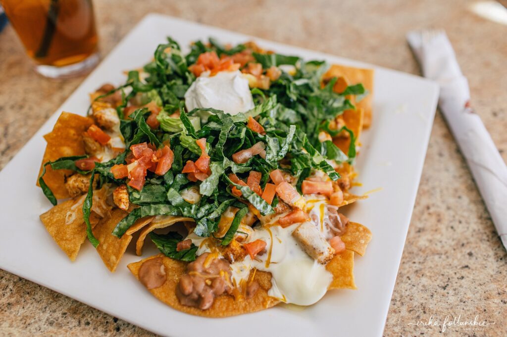 Nachos from Los Primos Mexican Restaurant in Merrimack, NH | Parker Street Food & Travel photography