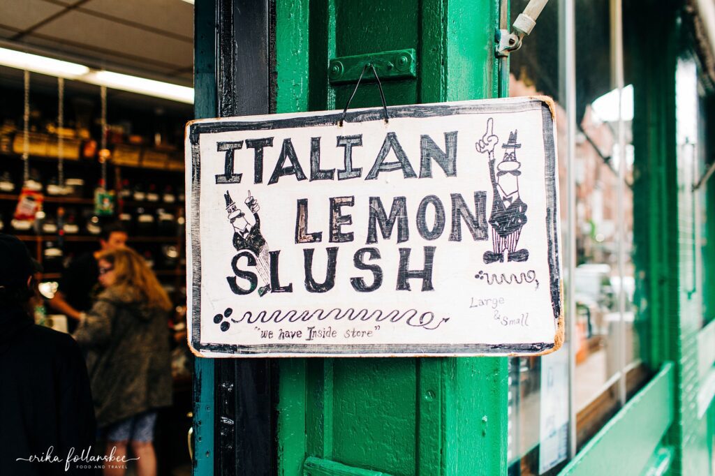 Polcari's Italian Lemon Slush | Boston North End | Secret Food Tours