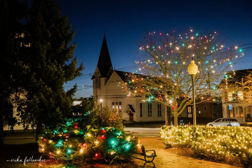 Goffstown NH | Holiday Lights in the Village | Christmas Season | Congregational Church of Goffstown