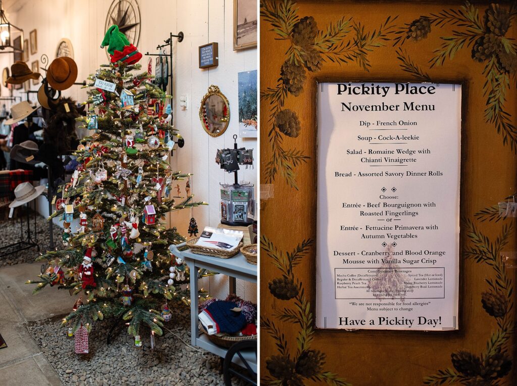 Pickety Place | Mason NH Restaurant | November menu |