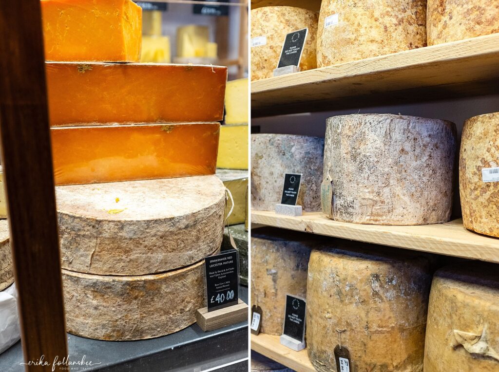 Borough Market London | Eating Europe Food Tours | Neal's Yard Dairy cheese