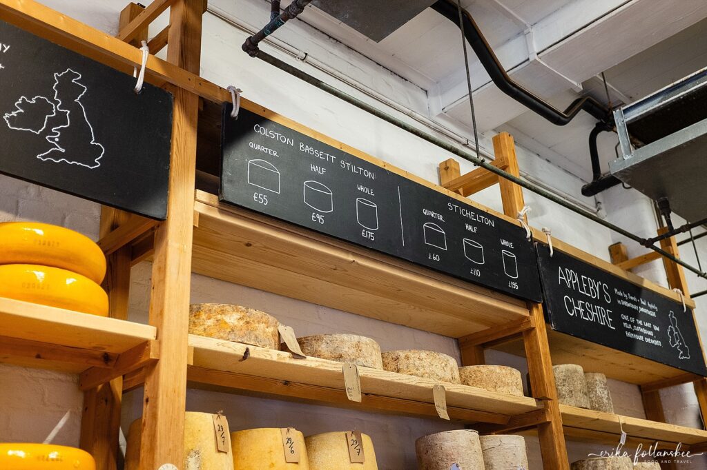 Borough Market London | Eating Europe Food Tours | Neal's Yard Dairy cheese