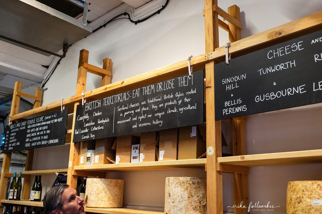Borough Market London | Eating Europe Food Tours | Neal's Yard Dairy cheese
