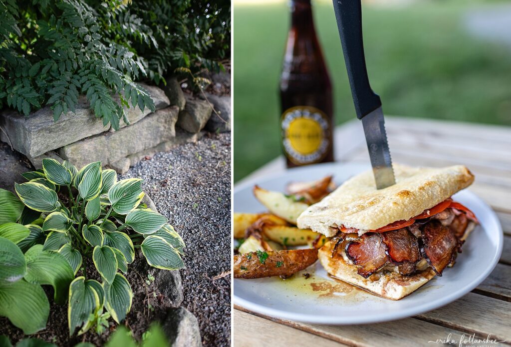 Hilltop Cafe Wilton NH Restaurant | Outdoor Summer dining | Erika Follansbee Photographer