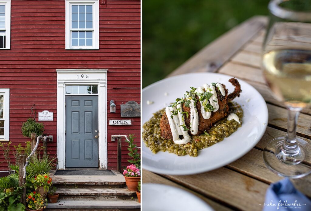 Hilltop Cafe Wilton NH Restaurant | Outdoor Summer dining | Erika Follansbee Photographer