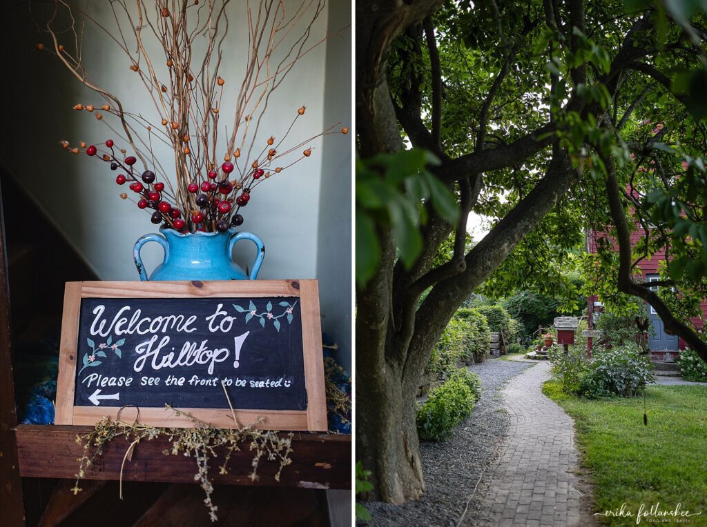 Hilltop Cafe Wilton NH Restaurant | Outdoor Summer dining | Erika Follansbee Photographer